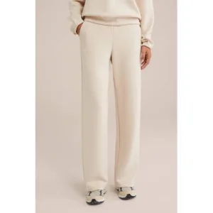 WE Fashion wide leg broek beige