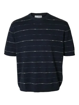 Selected Homme T-shirt Berg Sun Blauw heren