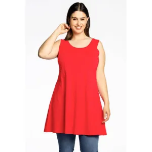 YOEK top van travelstof DOLCE rood