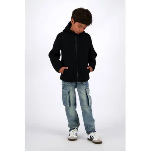 Vingino straight regular waist cargo jeans medium blue denim