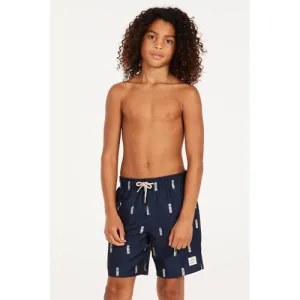 Protest zwemshort PRTBITMAP JR donkerblauw