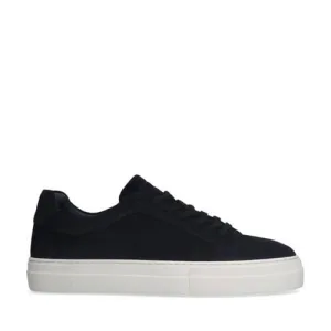 Manfield suède sneakers donkerblauw