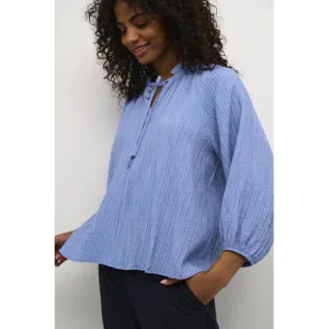 Kaffe blousetop lichtblauw