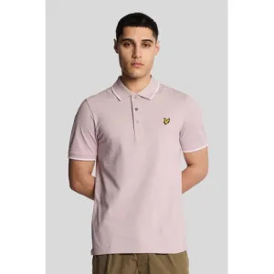 Lyle & Scott regular polo lichtroze
