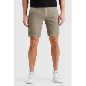 Cast Iron linnen regular chino short taupe