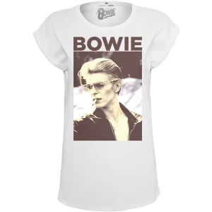 Dames-T-shirt Mister Tee david bowie