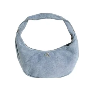 Calvin Klein denim schoudertas blauw
