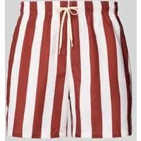 Selected Homme Korte zwembroek met streepmotief, model ‘DANE’