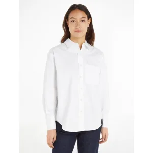 Calvin Klein Overhemdblouse RELAXED COTTON SHIRT met doorknoopsluiting