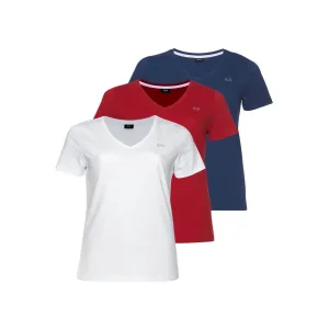 H.I.S T-shirt Essential basics figuurvolgende snit, van katoen (Set van 3)