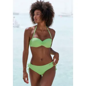 Venice Beach Bandeau-bikinitop Lucky van geribbelde structuurstof