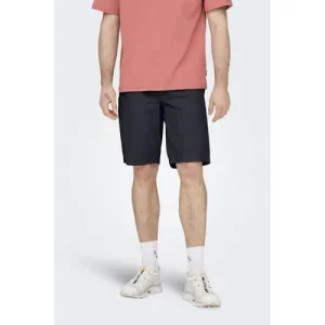 ONLY & SONS regular casual short donkerblauw