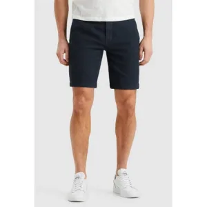 Cast Iron linnen regular chino short donkerblauw