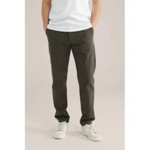 WE Fashion slim chino donkergroen