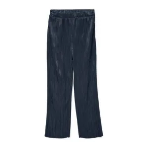 VERO MODA straight regular waist casual broek donkerblauw
