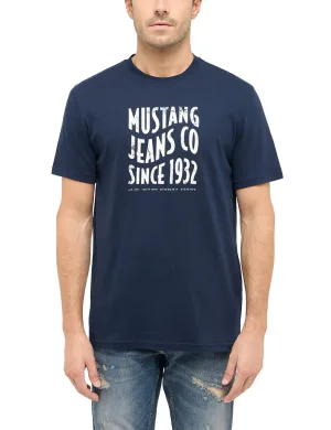 MUSTANG Shirt met korte mouwen Style Austin met logoprint