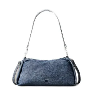 Calvin Klein denim schoudertas blauw
