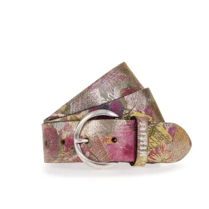 MUSTANG Leren riem Bloemig of dierenontwerp, 4 cm breed (1 stuk)