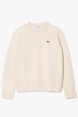 Lacoste Dames Trui ecru, Effen