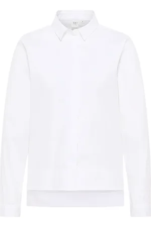 ETERNA 1863 Dames Overhemd wit, Effen