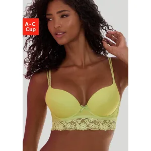 Vivance Push-up-bh met beugel en kant langs de onderborst, sexy lingerie