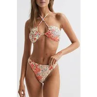 Reiss Lola-fluo Bikini Top Print