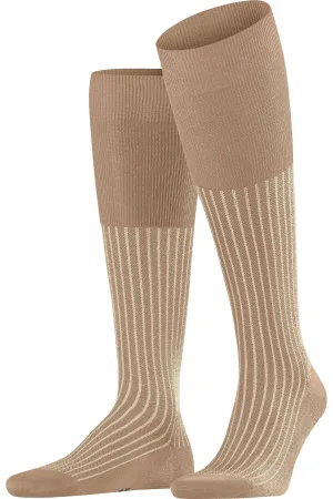 FALKE Kniekousen kameel, Gestreept