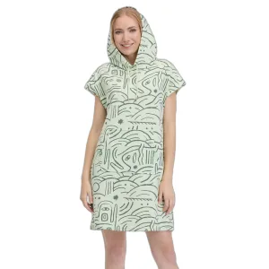 Dames t-shirt jurk met capuchon Ragwear Chyca Print