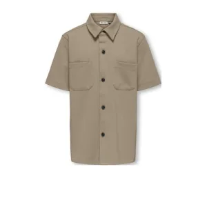 ONLY & SONS JUNIOR overhemd bruin