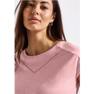 Street One Dames Shirt met decoratieve tape in Roze