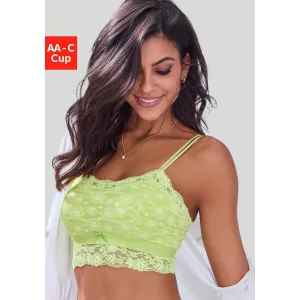 Vivance Bralette-bh van bloemige kant in lichte lange vorm, sexy lingerie