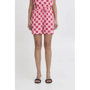 ICHI relaxed regular waist casual short roze