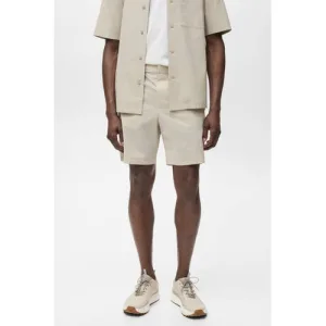 Mango Man regular chino short ecru
