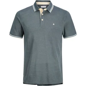 Jack & Jones jjepaulos polo ss noos 12136668 stormy weather