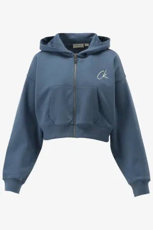 Calvin klein sweatvest embroidered ck zip t