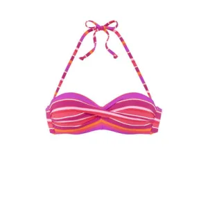 s.Oliver voorgevormde strapless bandeau bikinitop roze