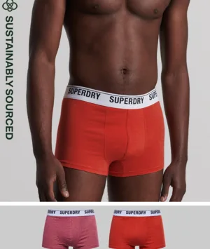 Duopak Trunks van Biologisch Katoen Oranje