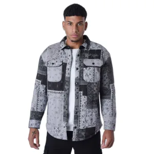 Gewatteerd overhemd Project X Paris Bandana