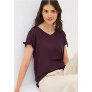 Cecil Dames Blouseshirt in effen kleur in Rood