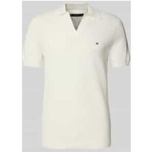 Tommy Hilfiger Regular fit poloshirt met structuurtricot