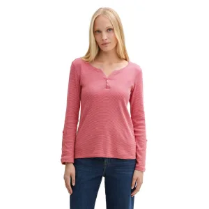 Tom Tailor Henleyshirt met 7/8 mouw