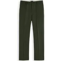 Scotch & Soda Relaxed Straight Fit Wool-blend Chino Heritage Green