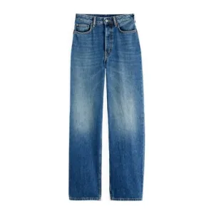 Scotch & Soda high waist straight leg jeans medium blue denim