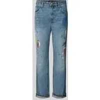 Lauren Ralph Lauren Boyfriend jeans in used-look met steekzakken