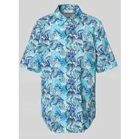 Eterna Relaxed fit Overhemdblouse met all-over bloemenprint