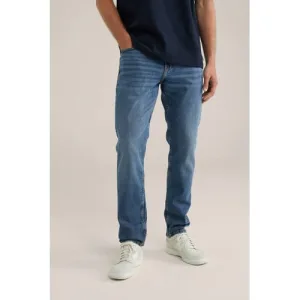 WE Fashion slim fit jeans mid blue