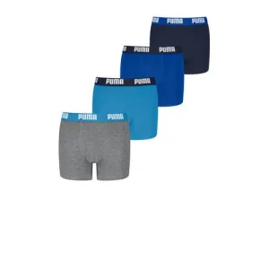Puma boxershorts – set van 4 grijs / blauw