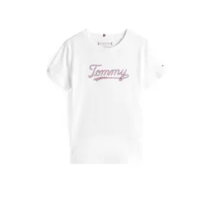Tommy Hilfiger T-shirt wit met pailletten