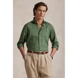 POLO Ralph Lauren linnen casual overhemd groen