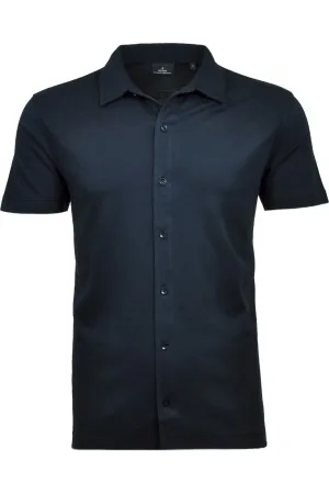 RAGMAN Overhemd Korte mouw donkerblauw